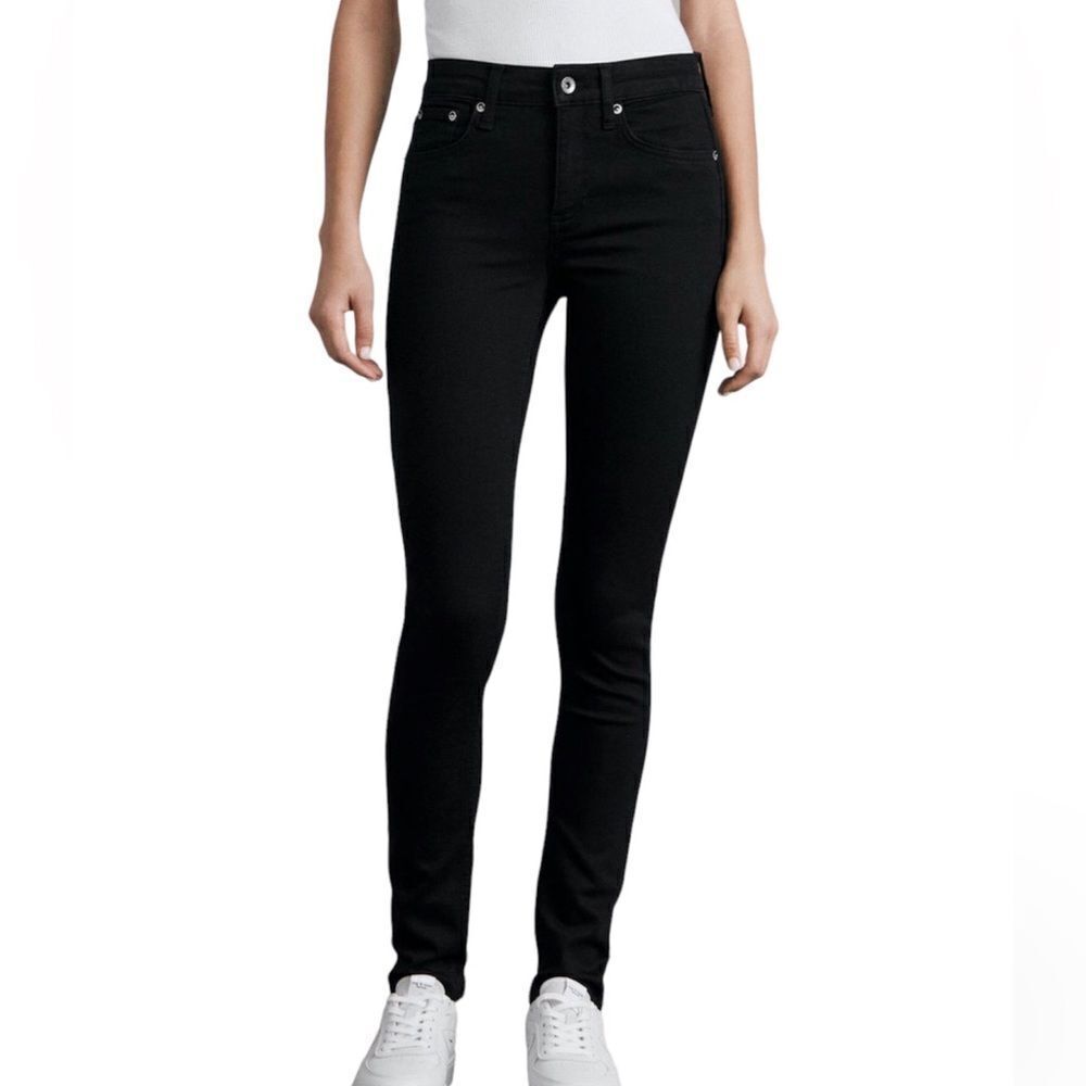 rag & bone Black Denim High Rise Skinny Jeans Size 23